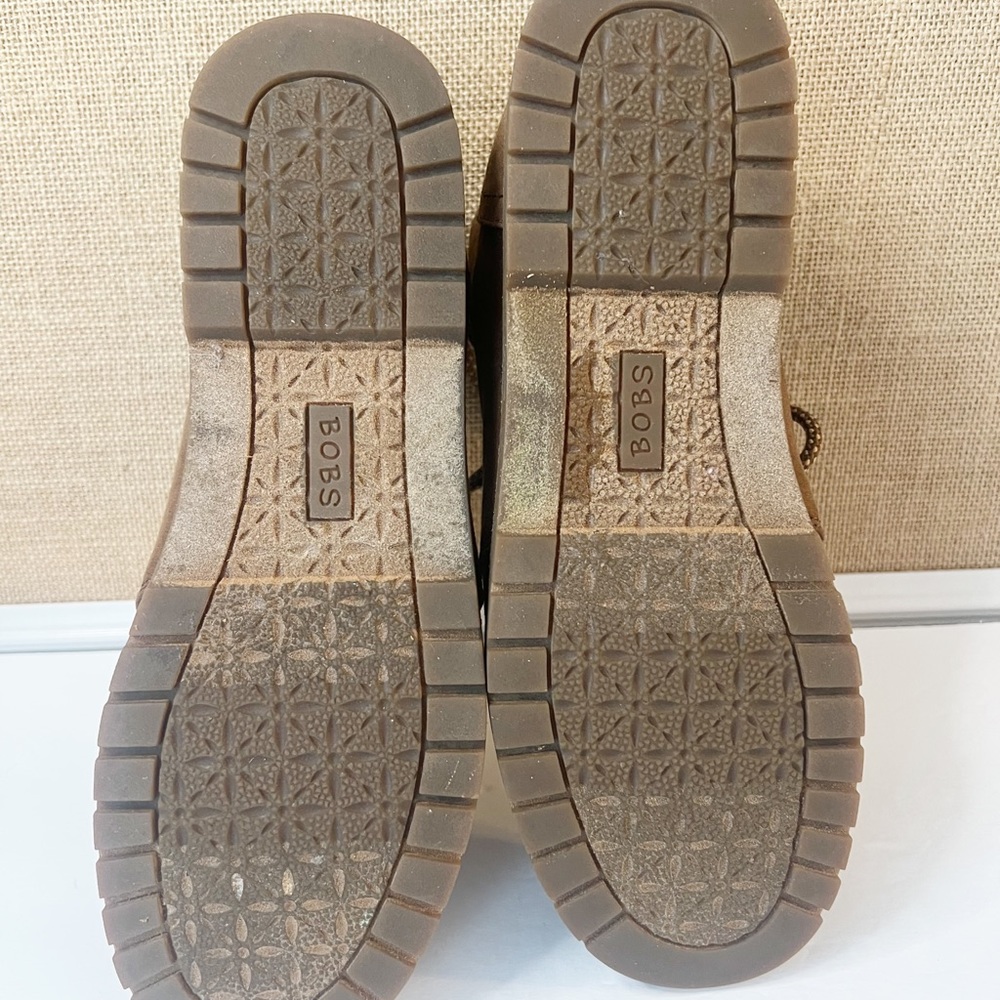 Bobs By Skechers Chukka Boots Woman’s Size W 7.5 Brown - Picture 7 of 9